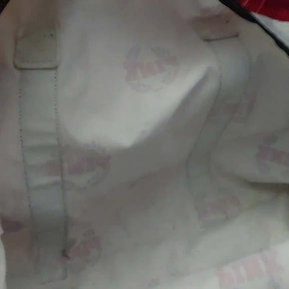 Victoria's Secret PINK Campus Logo gray duffel bag large euc - Picture 8 of 9